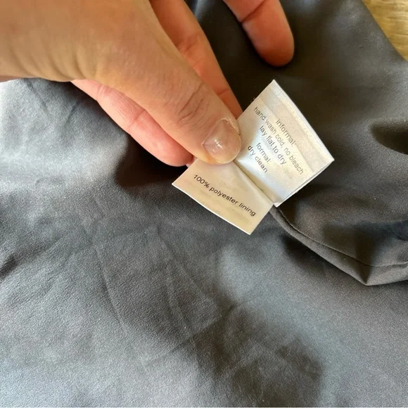 RACHEL COMEY 100% Silk Ruched Y2K Mini Dress sz S Snap Front Spaghetti Strap - Picture 12 of 15